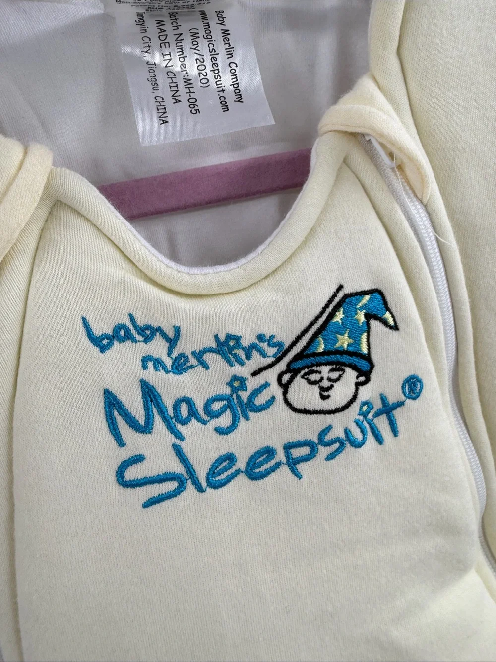 Baby Merlin’s Magic Sleepsuit Yellow One-Piece Size Small 3-6 Months